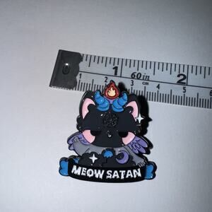 Meow Satan Cat Pin Brooch